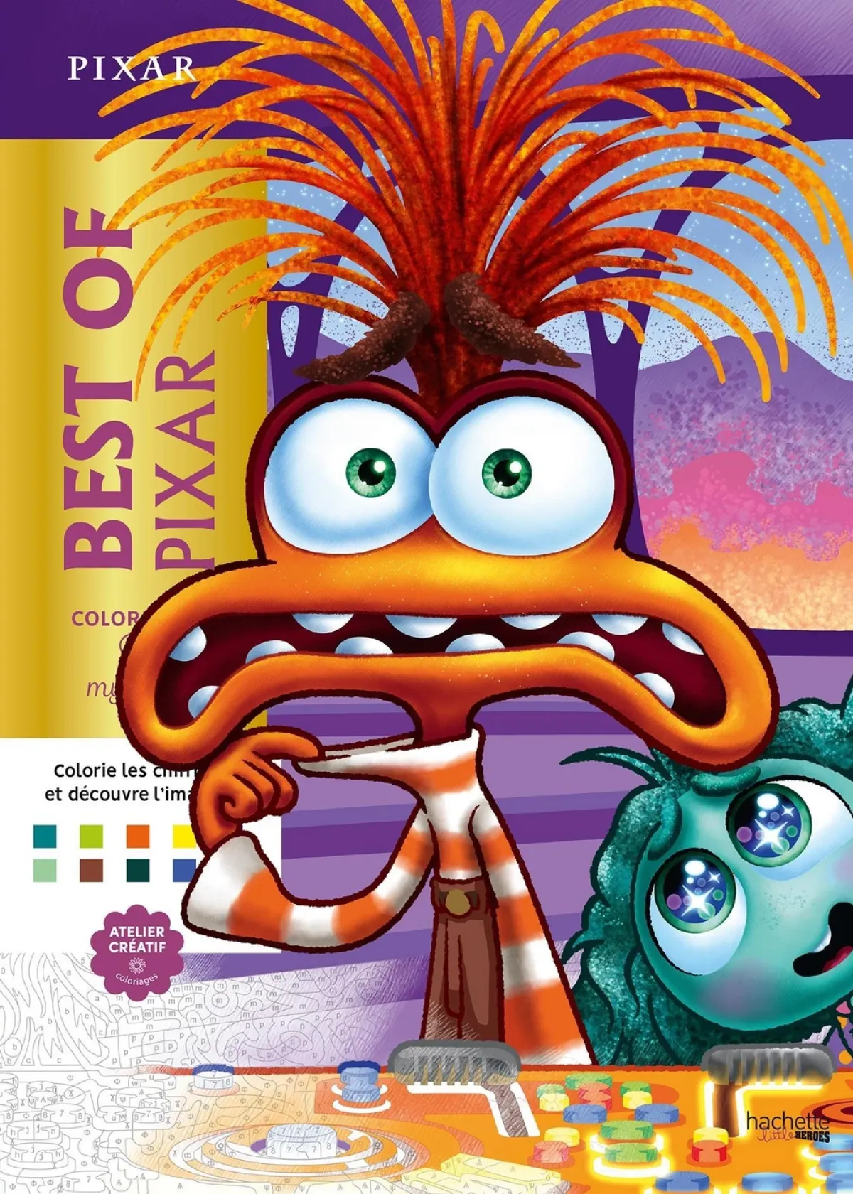 Cover of Coloriages mystères Disney - Best of Pixar.